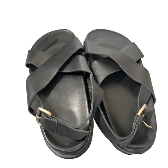 NEW Liberte Leather Capri Black Sandals - Picture 8 of 13